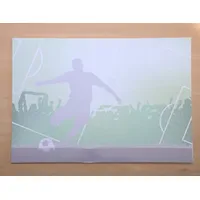 Schreibtischunterlage Papier Fußballspieler auf Spielfeld / 25 Blatt 59,4 x 42 cm 90g-Papier DIN A 2