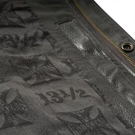West Coast Choppers Collab 13 1/2 Leder Weste - Black - L