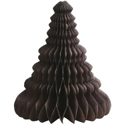 Chic Antique Weihnachtsbaumaufsteller aus Papier, H10/D8,5 cm, chocolate