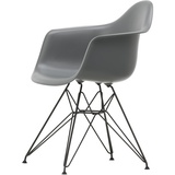 Vitra - Eames Plastic Armchair DAR RE, basic dark / granitgrau (Filzgleiter basic dark)