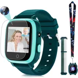 Mingfuxin 4G Smartwatch für Kinder, wasserdichte Kinder Smart Watch Telefon Uhr mit GPS-Tracker, WLAN Video Telefonanruf, SOS, Schrittzähler, Kamera, Schulmodus, Geo-Zaun für 4–12 Jungen Mädchen