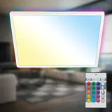 B.K.Licht LED Panel, 42x42 cm - 22W, 3000lm, dimmbar, Fernbedienung, CCT RGB Weiß