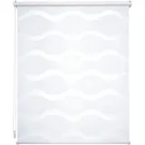 LIEDECO Duo-Rollo Klemmfix Wave 120 x 150 cm weiß