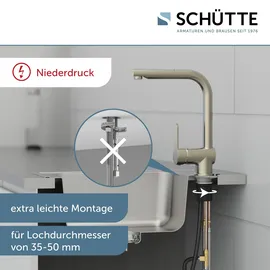 Schütte London Niederdruck edelstahloptik 79729
