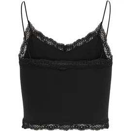 Only ONLVICKY LACE SEAML 2-PACK CROPPED TOP Schwarz L