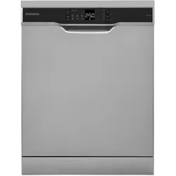 Telefunken Geschirrspüler freistehend 60 cm, Spülmaschine Silber, 12 Maßgedecke, 6 Programme, AquaStop, Eco, GFS6012DI