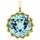 Orolino Kettenanhänger 585 Gold mit Topas blau 11,5mm rund