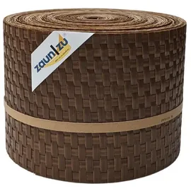 zaunzu® Sichtschutzstreifen Rattan 26 m Honigbraun
