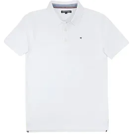 Tommy Hilfiger Kurzarm-poloshirt Bright White 10 Jahre