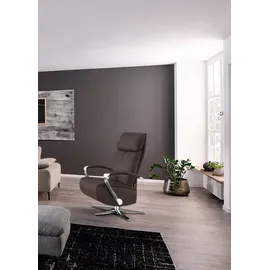 W.Schillig Relaxsessel rumbaa Mikrofaser 73 x 115 x 84 cm Braun mit Doppelmotor