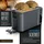 Arendo Langschlitz Toaster Grau
