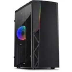 Inter-Tech B-02RGB Gaming Tower ATX/MicroATX Gehäuse Schwarz