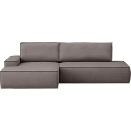 OTTO home Ecksofa Cord 3-Sitzer Braun