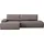 OTTO home Ecksofa Cord 3-Sitzer Braun