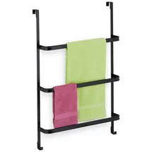 Relaxdays Handtuchhalter Tür Schwarz