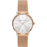 Armani Exchange Uhr für Frauen , Dreizeigerwerk, 36mm Rose Gold Edelstahlgehäuse mit einem Edelstahlarmband, AX5573