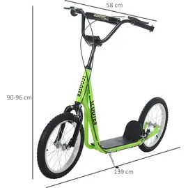 Homcom Scooter Kinderroller Grün
