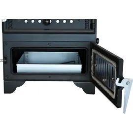 ECOfoxx Modell S103 Stahl Schwarz/Abdeckplatte Gusseisen