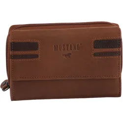 Geldbörse MUSTANG "Asti", braun, Leder, klassisch, Kleinlederwaren, Wallet, Gelbörse, Purse, Money Purse