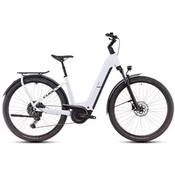 Cube Kathmandu Hybrid ONE polarwhite ́n ́black 2025 Easy Entry - RH 54 cm