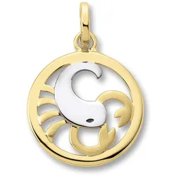 Sternzeichen-Anhänger ONE ELEMENT "Skorpion Sternzeichen Anhänger aus 333 Gelbgold", gold, Schmuckanhänger, Damen, Schütze, Gelbgold 333, Damen Gold Schmuck Skorpion