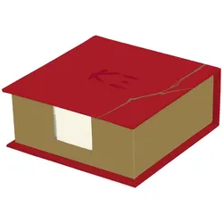 Clairefontaine 4x Kenzo Takada Maiko, Memoblock 11x11x4 cm, 300 Blatt blanko - Mit Motiven 115805C