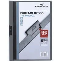 Durable Klemmhefter Duraclip, DIN A4, anthrazit