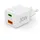 Hama Schnellladegerät 1x USB-C 1x USB-A Mini-Ladegerät PD 30 W Weiß
