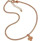 SilberDream Fußkette Silber 925 vergoldet Roségold 333, ca. 24+3cm Verlängerung Kleeblatt | Gr.: onesize