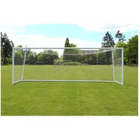 Sport-Thieme Jugend-Fußballtor mit freier Netzaufhängung, weiß, freistehend
