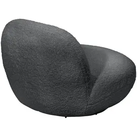 Stella Trading Mid.you Sessel, Anthrazit, Textil, 85x70x99 cm, Made in EU, Sitzfläche 360° drehbar, Wohnzimmer, Sessel, Sonstige Sessel