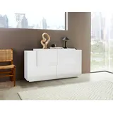 INOSIGN Sideboard »Coro, Kommode, Schrank, Kredenz, grifflos mit Einlegeböden«, 4 Türen, Doppeltiefe, B/T/H 160x86x45cm, weiß