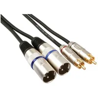 HQ Power 2 x 3-POL. xlr-stecker auf 2 x