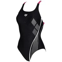 Arena Damen Swim Pro Badeanzug, Black-Freak Rose, 40