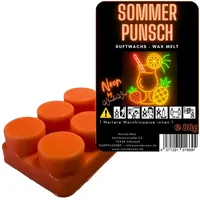 WonderWax Duftwachs WonderWax® Neon Duftriegel 6 x Duftwachs Kreise (Sommerpunsch), Duftrichtung: Sommerpunsch
