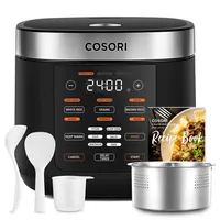 COSORI RC-R501-KEU 5.0 Liter Multifunktionskocher Schwarz (Rührschüsselkapazität: 5 l, 970 Watt)