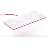 Raspberry Pi RPI-KEYB (UK)-RED/WHITE USB Tastatur Englisch, QWERTY Weiß, Rot USB-Hub