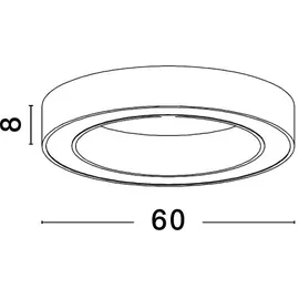 Nova Luce Morbido LED Deckenleuchte Schwarz