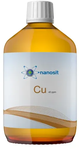 nanosit kolloidales Kupfer 40 ppm, 500 ml