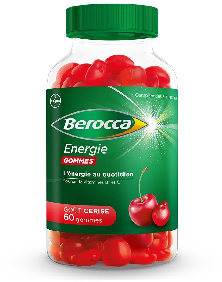 Berocca® Energie gommes Multivitamines Réduction de la fatigue, vous aide à retrouver votre énergie au quotidien 60 pc(s) Gummies