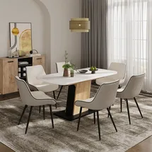 Vicco Fenaro 120 x 77,3 x 80 cm Eiche/Schwarz
