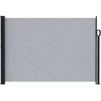 vidaXL Seitenmarkise 600 x 160 cm grau Polyester 1 St.