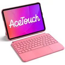 Inateck Hülle mit Tastatur für iPad 10/11 Generation, iPad Air 11" M3/M2, Pro 11 Rot