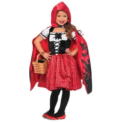 Leg Avenue Kostüm Märchen Rotkäppchen, Zauberhaftes Rotkäppchen Kostüm für Mädchen rot 122-128
