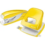 Leitz Locher und Heftgeräte Set WOW 5095 gelb-metallic
