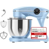 KLAMER Küchenmaschine 1800W, Knetmaschine mit 6 Liter Edelstahl Schüssel, 10 ...