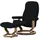 Stressless Relaxsessel Leder 72 x 94 x 70 cm Schwarz mit Hocker