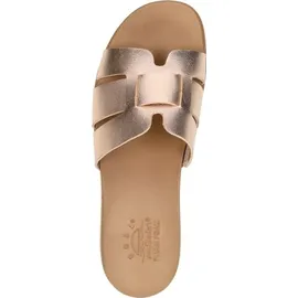 SKECHERS Desert KISS Low Peak Look Damen Schiebe-Sandalen, Gold, 41 EU