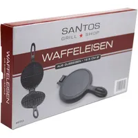 SANTOS BBQ Waffeleisen aus Gusseisen Ø 16,5 cm