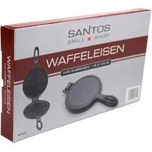 SANTOS BBQ Waffeleisen aus Gusseisen Ø 16,5 cm